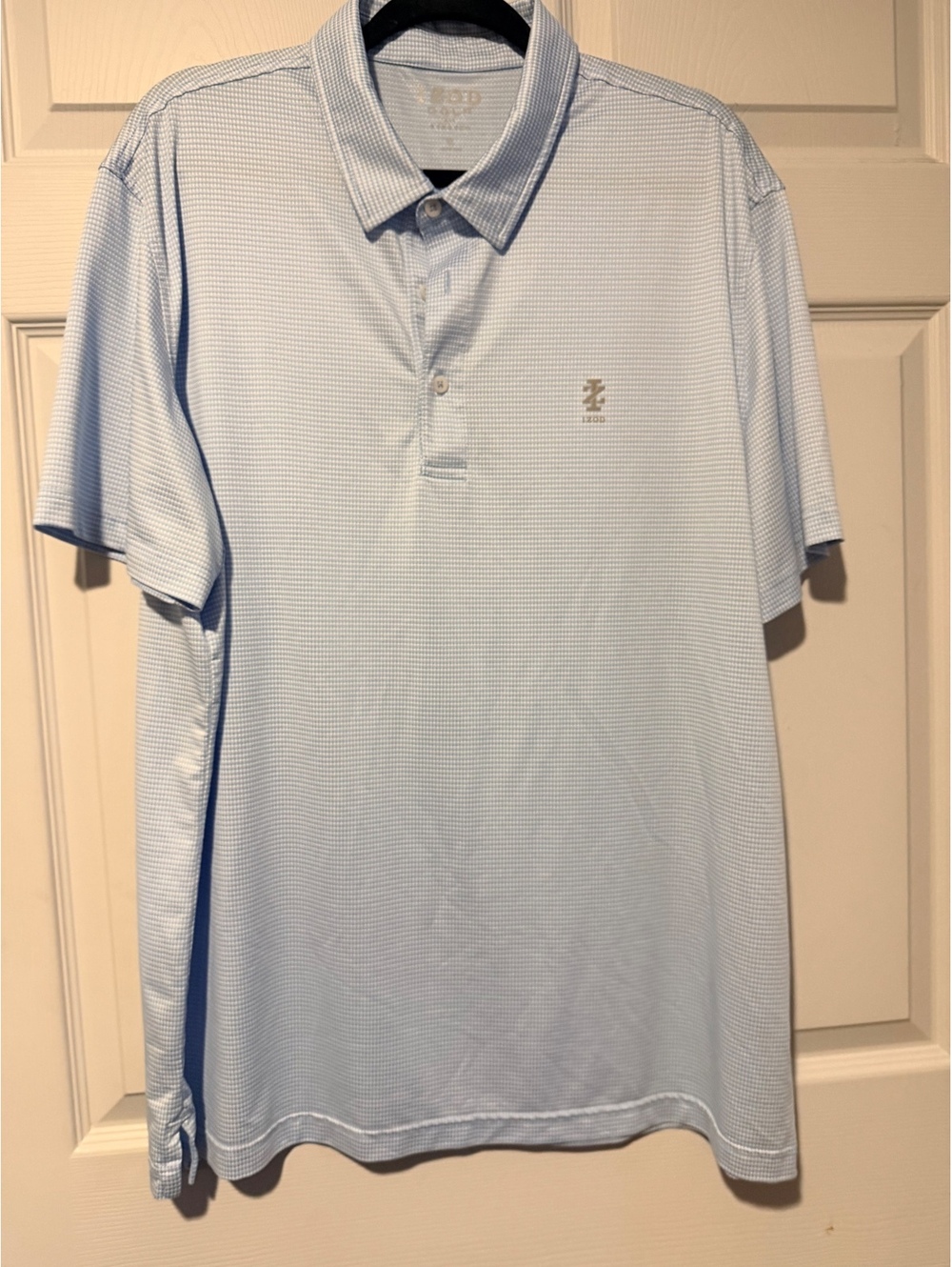 Light blue polo shirt